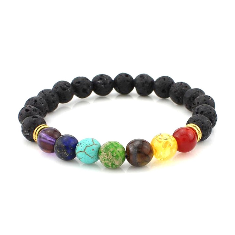 Chakra Boho Rainbow Crystal Bracelet NWT